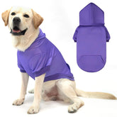 KOOLTAIL Basic Dog Hoodie purple front view showing cozy warmth for pets