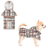 KOOLTAIL capucha para perro impermeable beige, protección ligera para días de lluvia.