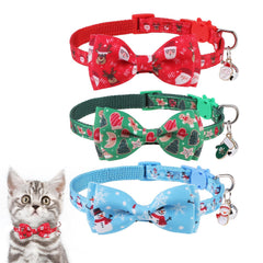 KOOLTAIL cat collar with snowman pendant offers festive charm and adjustable fit.