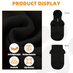 KOOLTAIL Dachshund Hoodie soft fleece lining delivers warm, comfortable layer.