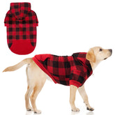 KOOLTAIL Christmas hoodie front view on a small dog showing cozy warmth and festive style