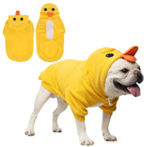 KOOLTAIL dog duck costume front view for playful Halloween cosplay and photo-friendly wear.