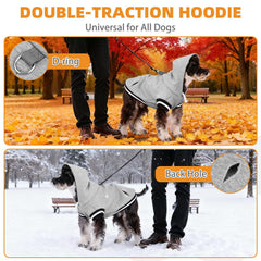 KOOLTAIL hoodie detail highlights back leash attachment and harness-ready design.