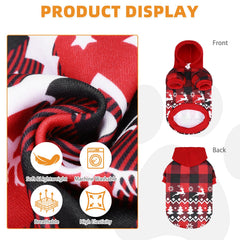 KOOLTAIL dog hoodie with leash hole and pocket for easy walks