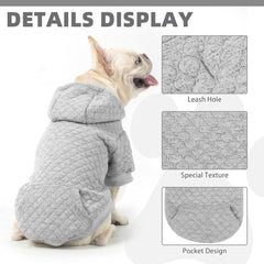 KOOLTAIL dog hoodie leash hole — simple harness access during walks.