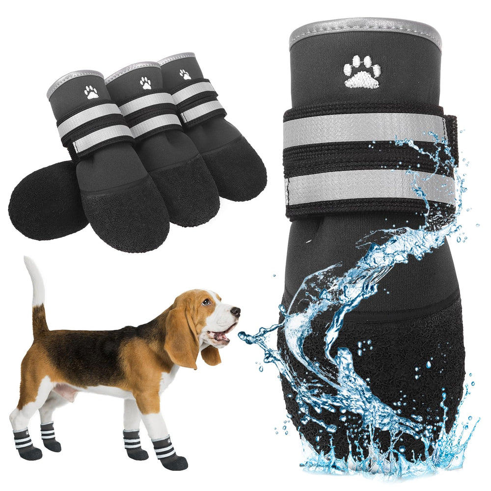 KOOLTAIL dog shoes with paw-protection for outdoor adventures on grass and pavement.
