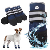 KOOLTAIL dog shoes waterproof-outer keep paws dry on wet pavement