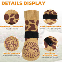 Kooltail dog socks with adjustable elastic straps ensure secure fit during activity