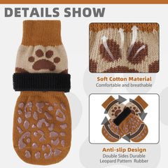 KOOLTAIL dog socks feature double-sided grip for extended anti-slip performance on slick surfaces