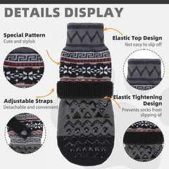 KOOLTAIL dog socks soft breathable fabric keeps paws warm and comfortable