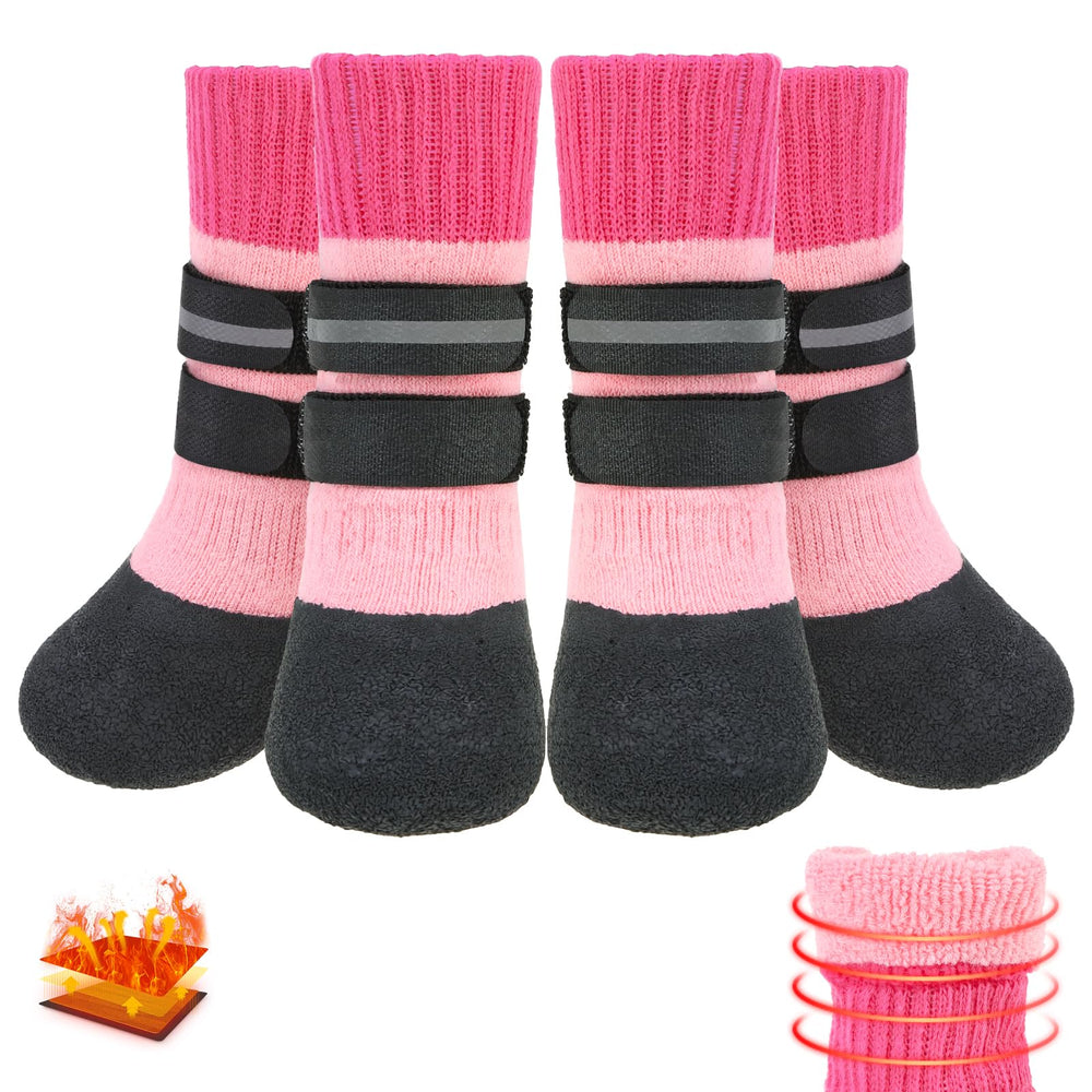 KOOLTAIL dog socks with warm looped fleece interior for cozy autumn walks.