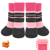 KOOLTAIL dog socks with warm looped fleece interior for cozy autumn walks.