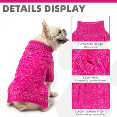 KOOLTAIL dog sweater pullover enables quick dressing and comfy wear