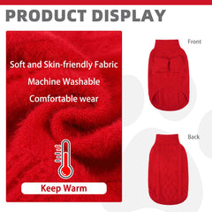 KOOLTAIL dog sweater warm fleece fabric close-up emphasizes cozy interior