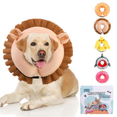KOOLTAIL inflatable dog cone adjustable-fit for secure, comfortable wear.