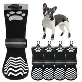 KOOLTAIL non-slip dog socks with adjustable drawstring for secure, comfortable fit.