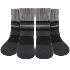 Kooltail warm fleece-lined paw sock front view showing cozy warmth for cold walks.
