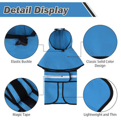 Kooltail raincoat reflective strip closeup improves visibility.