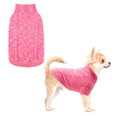 KOOLTAIL small dog sweater front view showing plush fleece warmth for winter walks