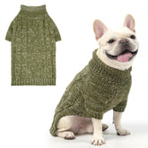 KOOLTAIL thermal knitted dog sweater front view, cozy warmth for pets