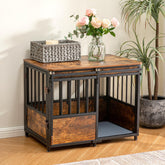 KOOPRO 32-inch dog crate cushion front view for calm private space