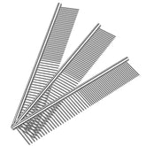 Kopal stainless steel comb set for dogs and cats, smooth grooming for all fur types.