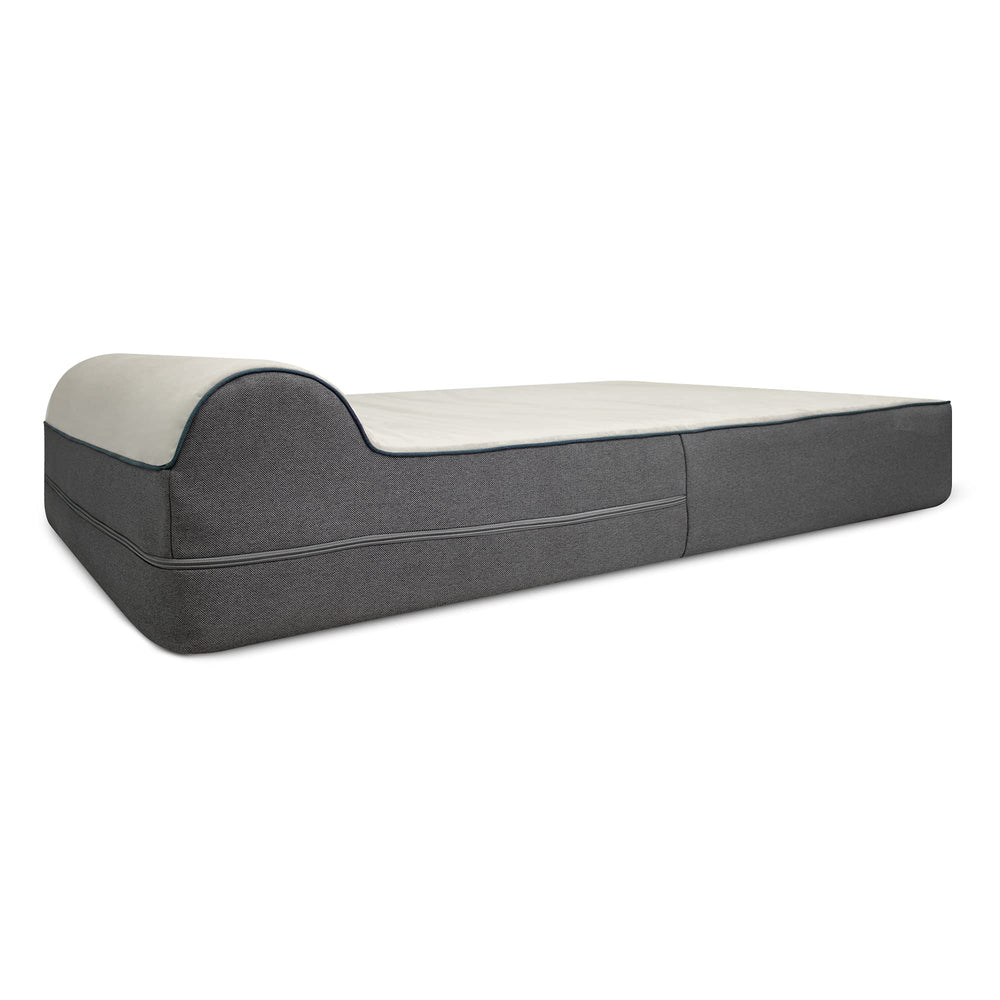KOPEKS replacement cover in deluxe grey, easy to wash, fits jumbo orthopedic dog bed.