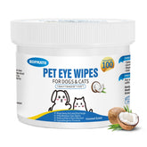 Kopmath eye wipes packaging shown in portable bottle for on-the-go eye care.
