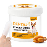 Kopmath Teeth Cleaning Finger Wipes packaged bottle ready for travel-friendly dental care.