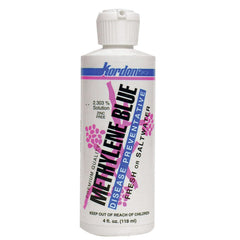 Kordon Methylene Blue bottle 4oz for fungal prevention and aquarium parasite support.