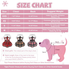 Kosiyi D-ring leash attachment plaid dress for secure outdoor adventures.