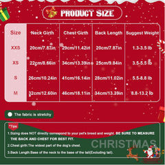 Kosiyi dog Christmas outfit bowknot detail adds cute holiday charm.
