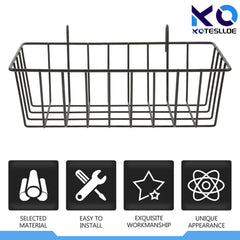 KOTESLLOE hay feeder in black iron frame highlights sturdy construction for small pets.