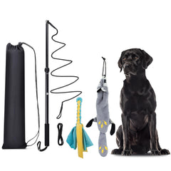 KOXXUD Flirt Pole Dogs dog running with rope focus for energy burn