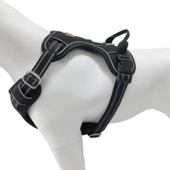 KPDPET no-pull harness reflective strips boost visibility at night.