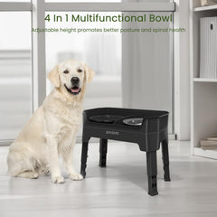 KPWACD no-spill water bowl with floating disk minimizes splashes.