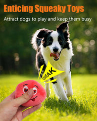 KrauzPet squeaky dog toy ball showing vibrant colors for gentle fetch sessions