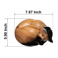 Kriss Art pet urn cream - side view suitable for shelf display.