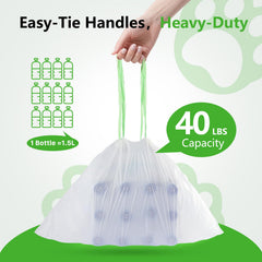 KropBom 2mil durability close-up highlights leak and tear resistance during scooping.