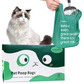 KropBom 60-count box of cat poop bags for busy households with ample capacity