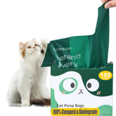 KropBom cat poop bags with handles for easy disposal and tying