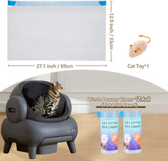 KropBom drawstring-seal closeup 27x13in enables hygienic waste sealing.