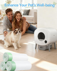 KropBom litter box bags with Fumoi fit for quick, clean waste management.