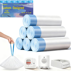 KropBom PURA X open-top litter box bags fit securely for quick, mess-free disposal.