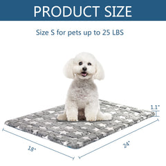 KROSER Fancy Crate Pad Bed machine washable for easy cleanups