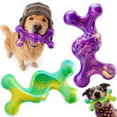 Juguete duro Kseroo de material sintético resistente para mordidas poderosas, ideal para perros de 20-70 libras.