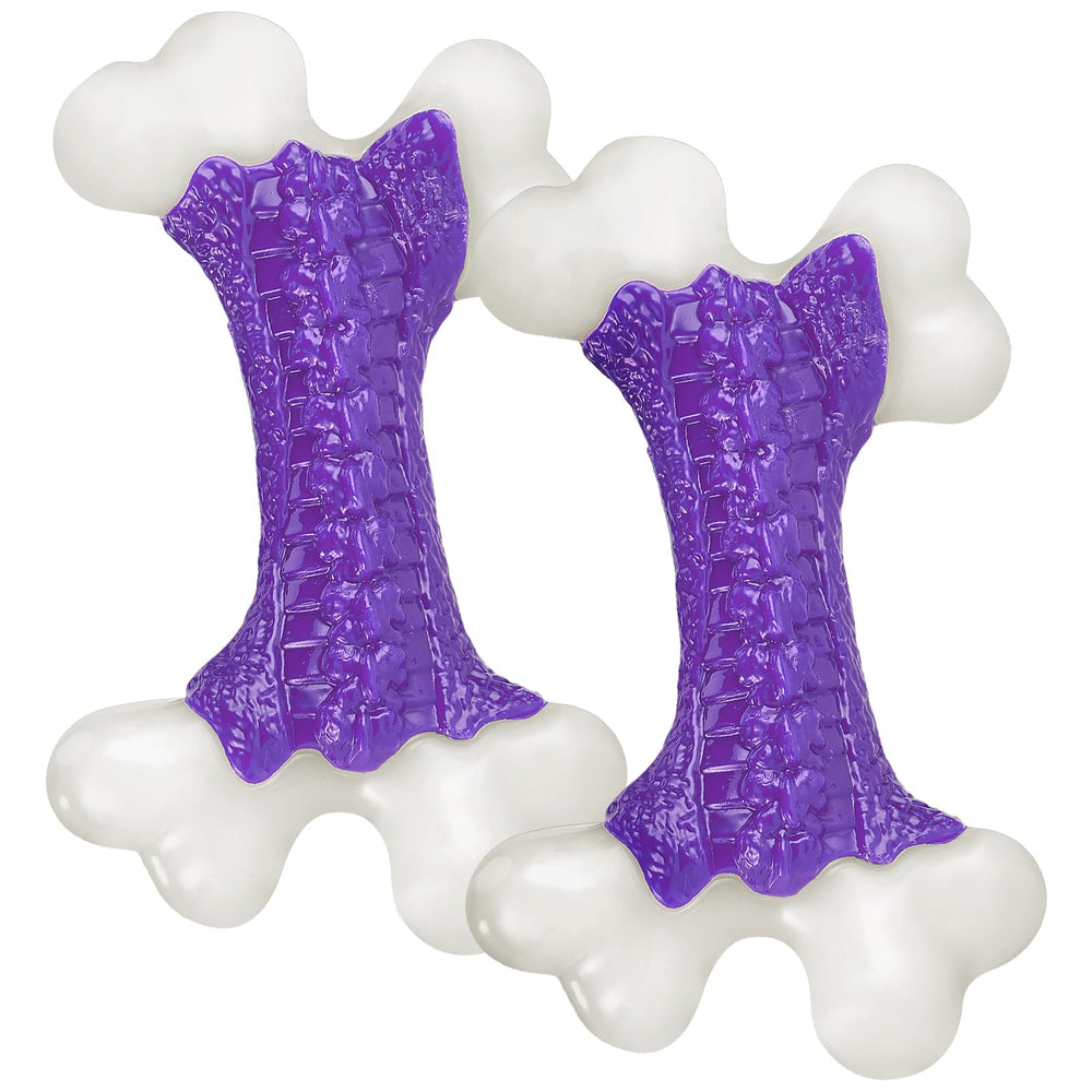 Kseroo Tough Dog Toys 2-pack pack shot shows durable chews for aggressive chewers during indoor play