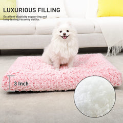 KSIIA Washable Dog Bed Deluxe anti-slip bottom keeps bed in place