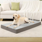KSIIA orthopedic dog bed plush-top view highlighting cozy comfort for relaxing naps.