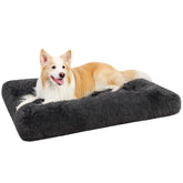 KSIIA dog crate bed 35x23 dark gray provides plush support for joints and comfort